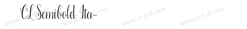更紗黑體 CL Semibold Ita字体转换